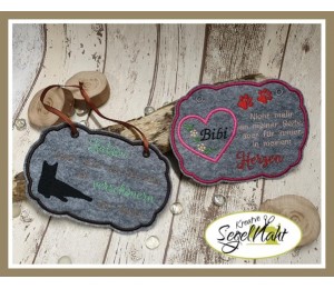 Stickserie - ITH Türschilder Katzen